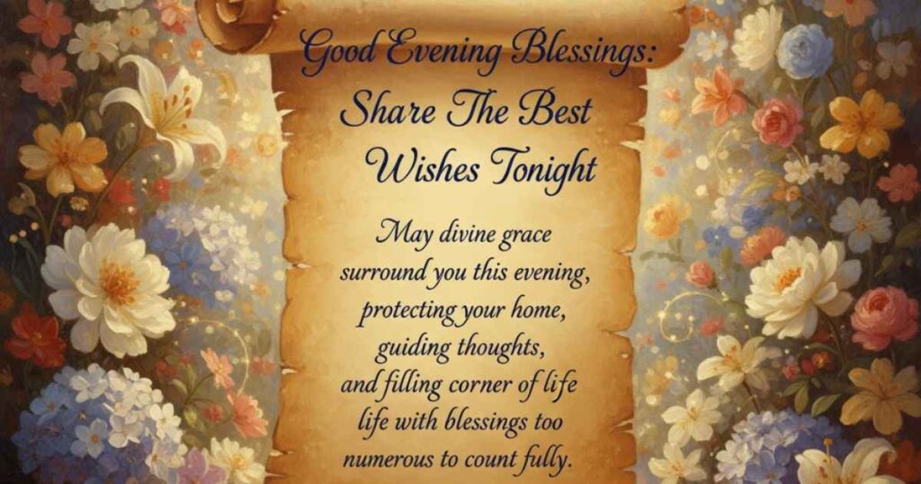 Good Evening Blessings: Share The Best Wishes Tonight