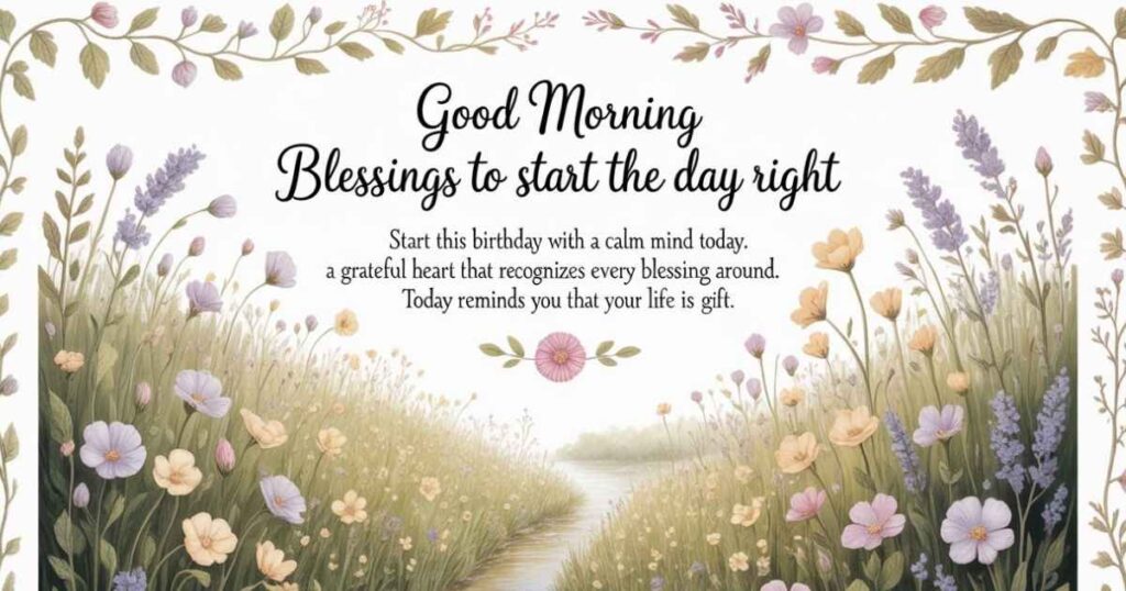 Good Morning Birthday Blessings To Start The Day Right