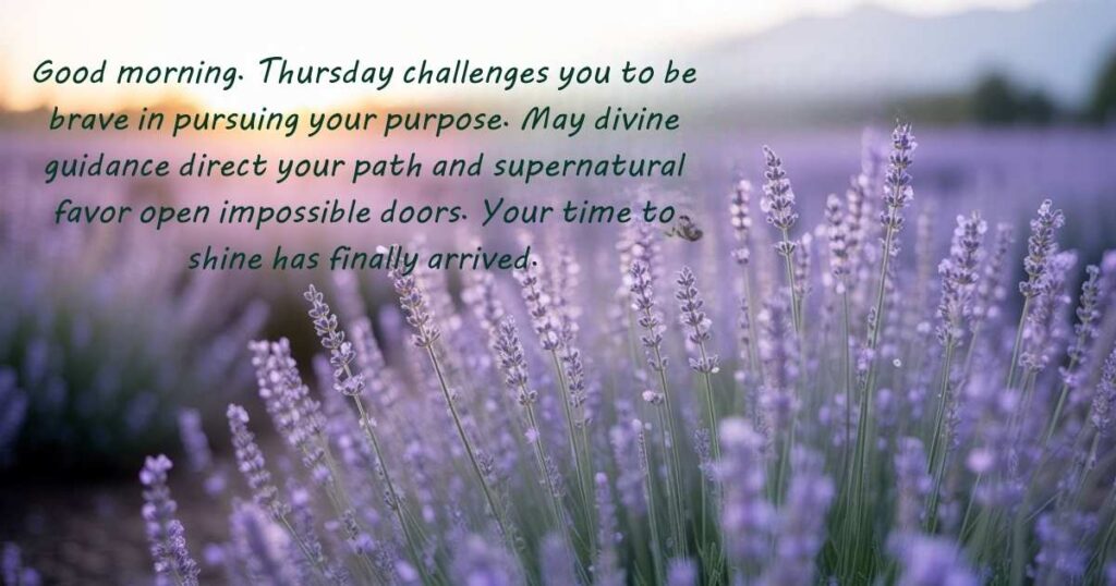 Inspirational Good Morning Thursday Blessings