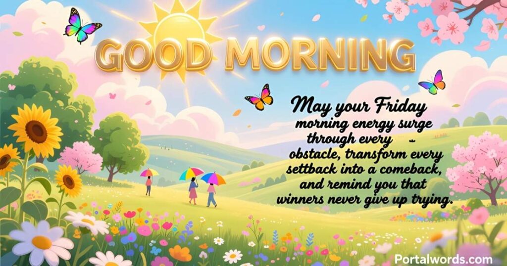 Motivational Good Morning Friday Blessings