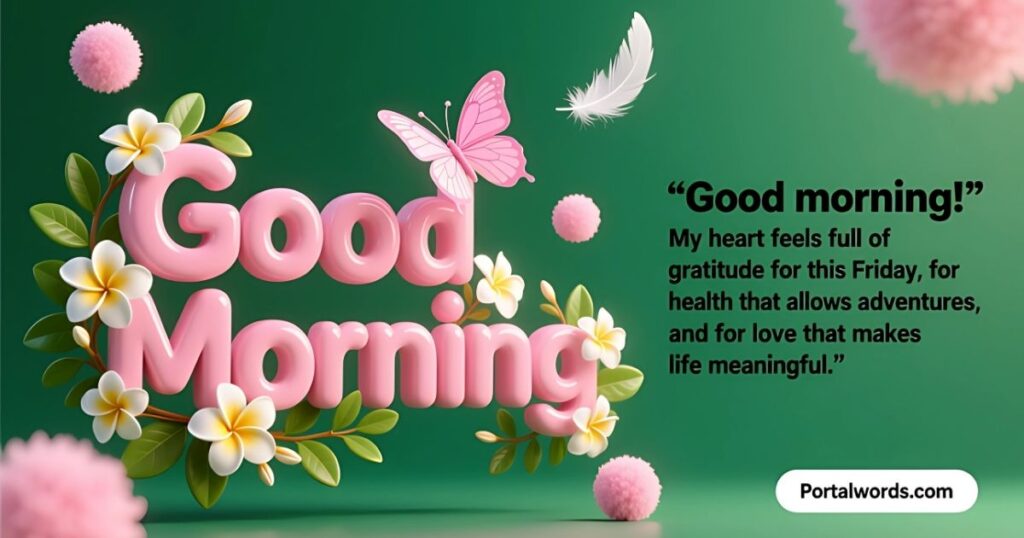 Thankful Friday Morning Blessings