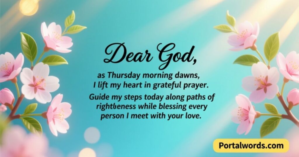 Thursday Morning Prayer