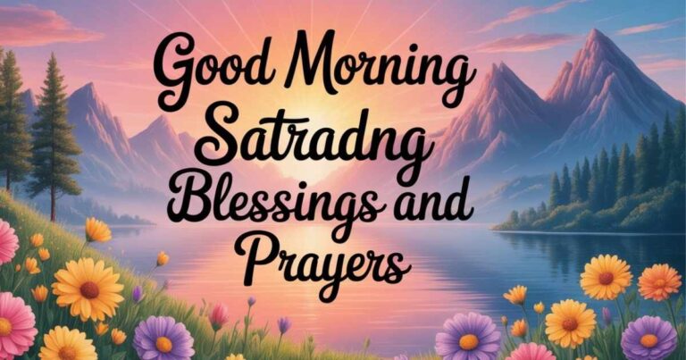 good morning Saturday blessings and prayers