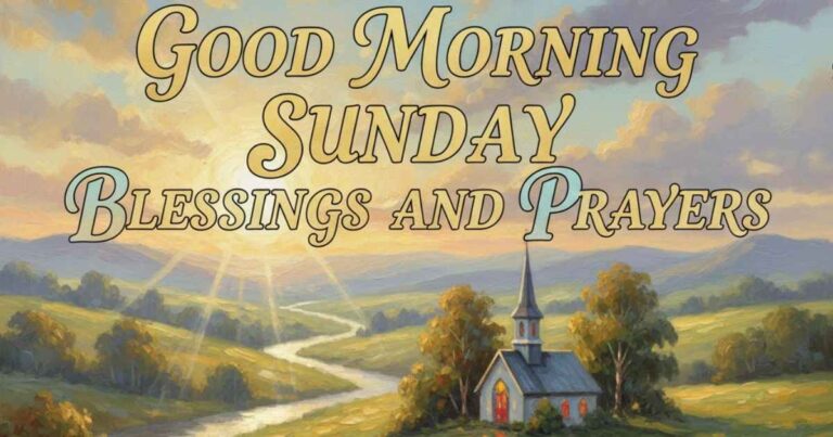 good morning Sunday blessings and prayers