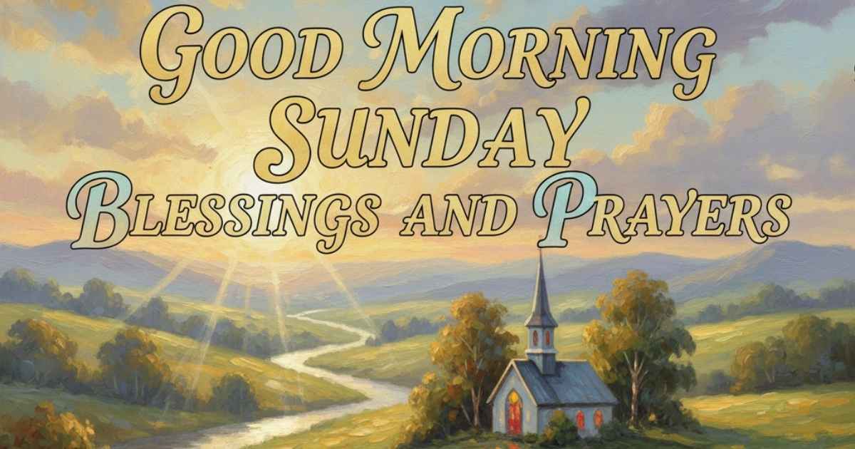 good morning Sunday blessings and prayers