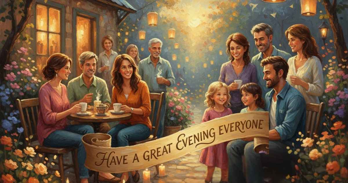 have a great evening everyone