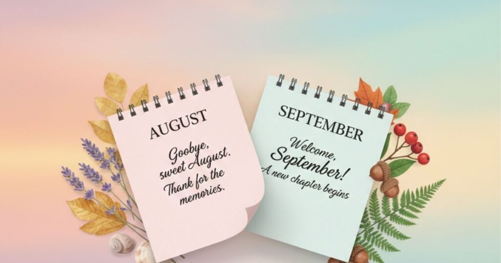 August Goodbye & September Welcome Quotes