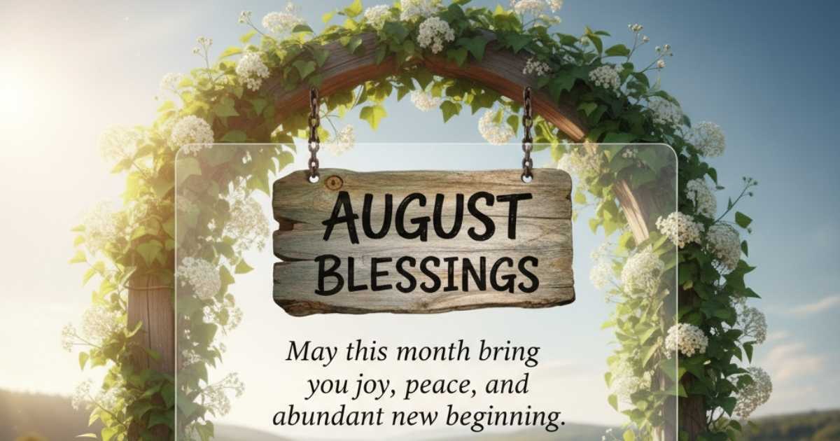 August blessings quotes