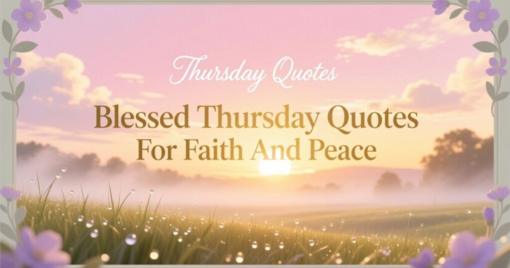 Blessed Thursday Quotes For Faith And Peace