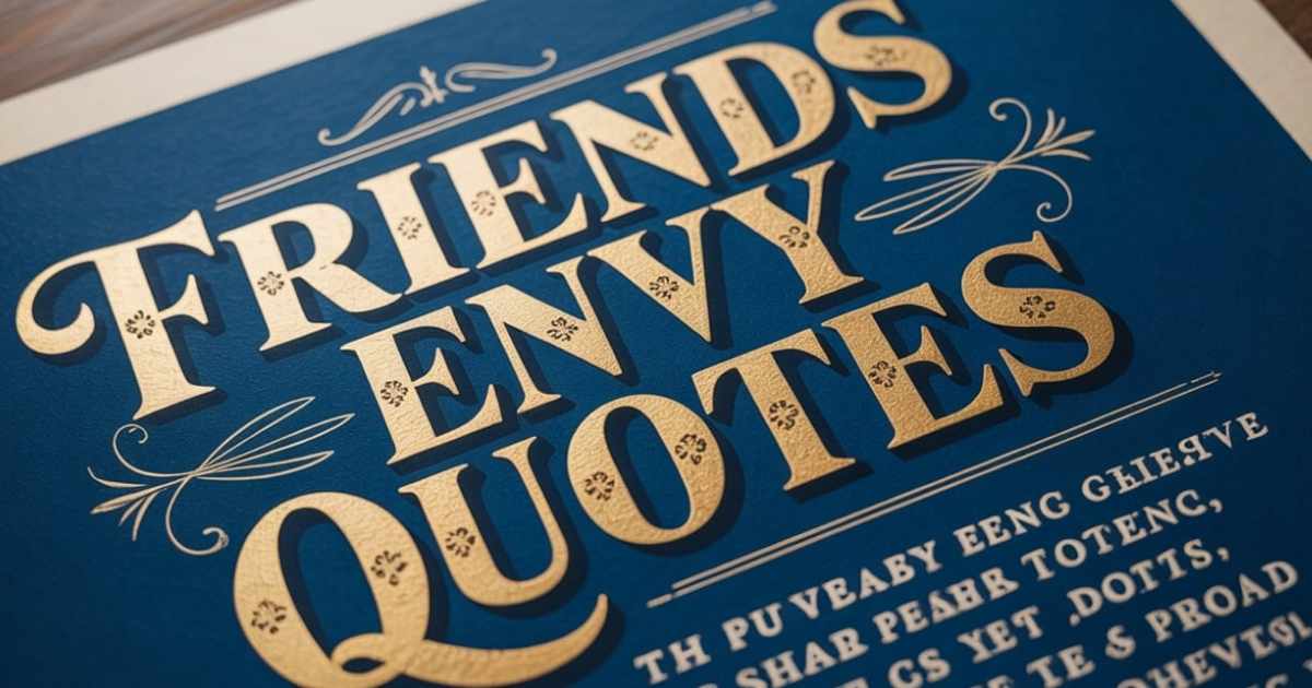 Friends envy quotes