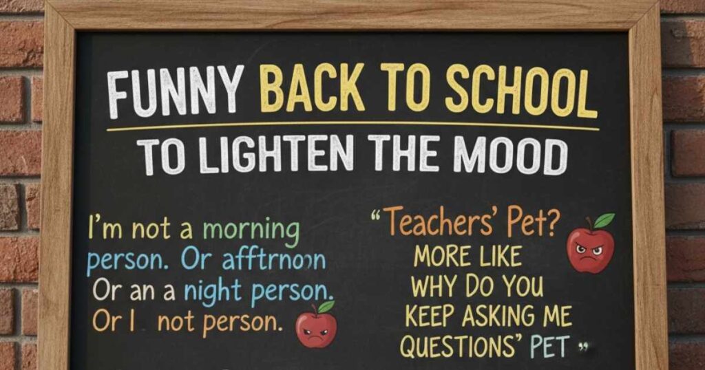 Funny Back to School Quotes to Lighten the Mood