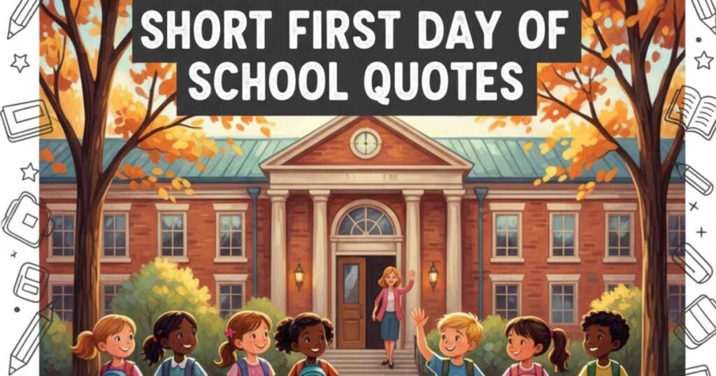 Short First Day Of School Quotes