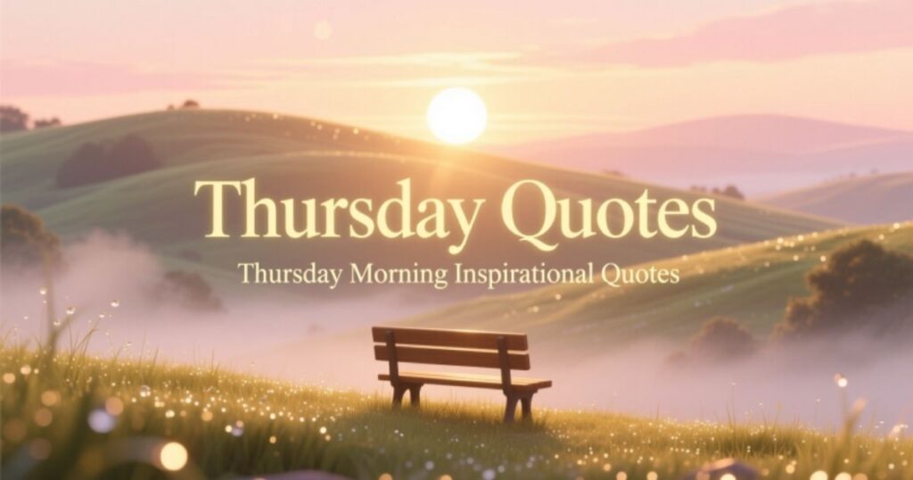 Thursday Morning Inspirational Quotes