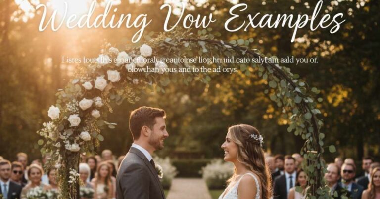 wedding vow example