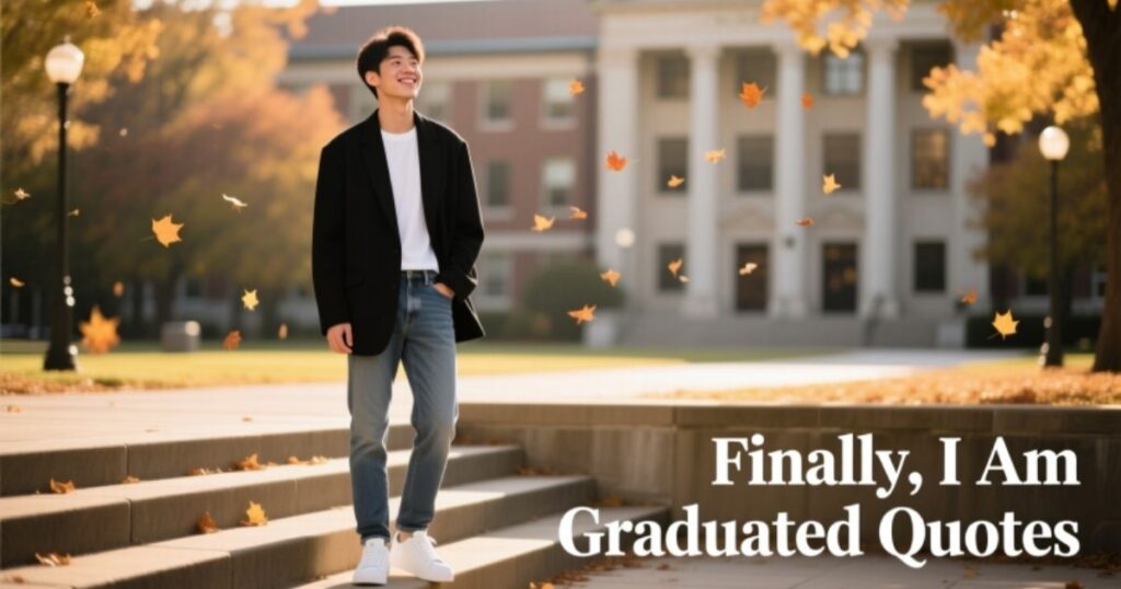 Finally, I Am Graduated Quotes