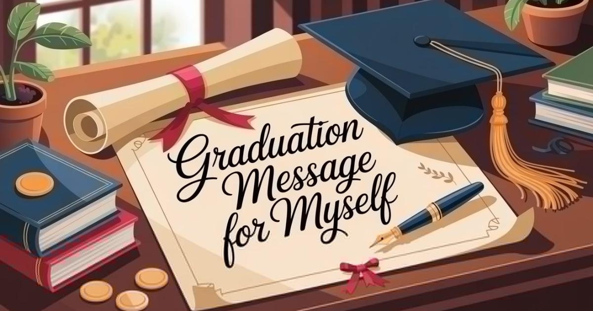 graduation message for myself