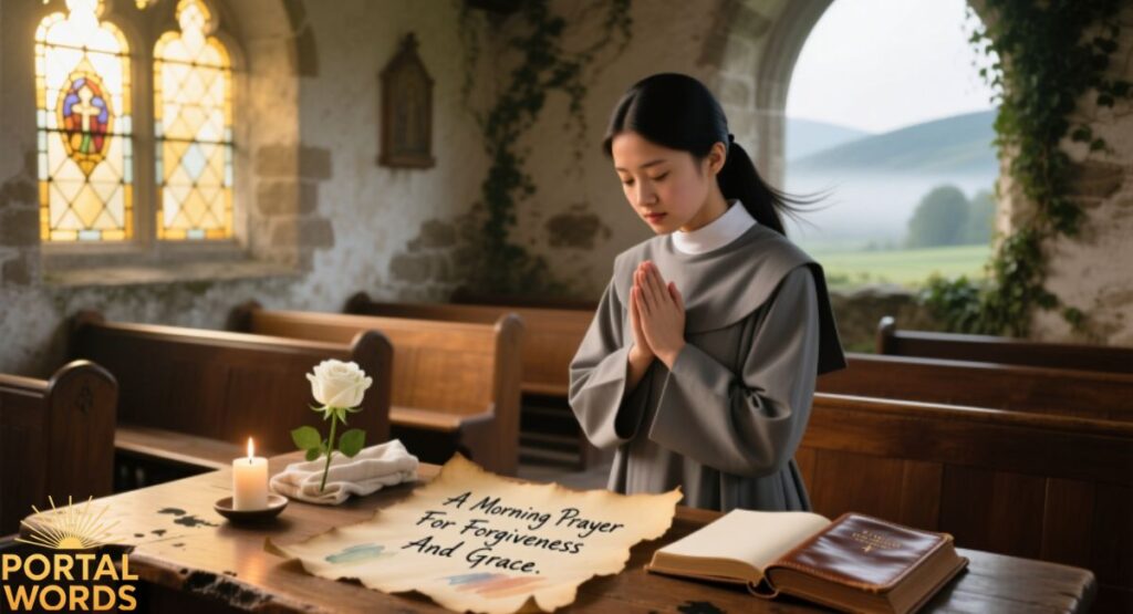 A Morning Prayer For Forgiveness And Grace