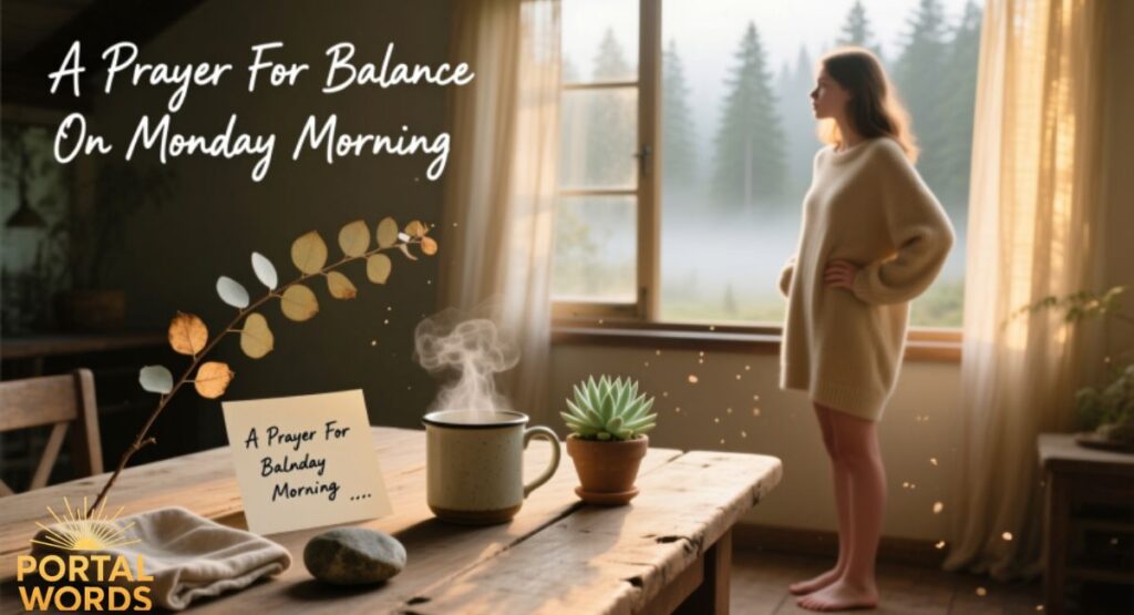 A Prayer For Balance On Monday Morning