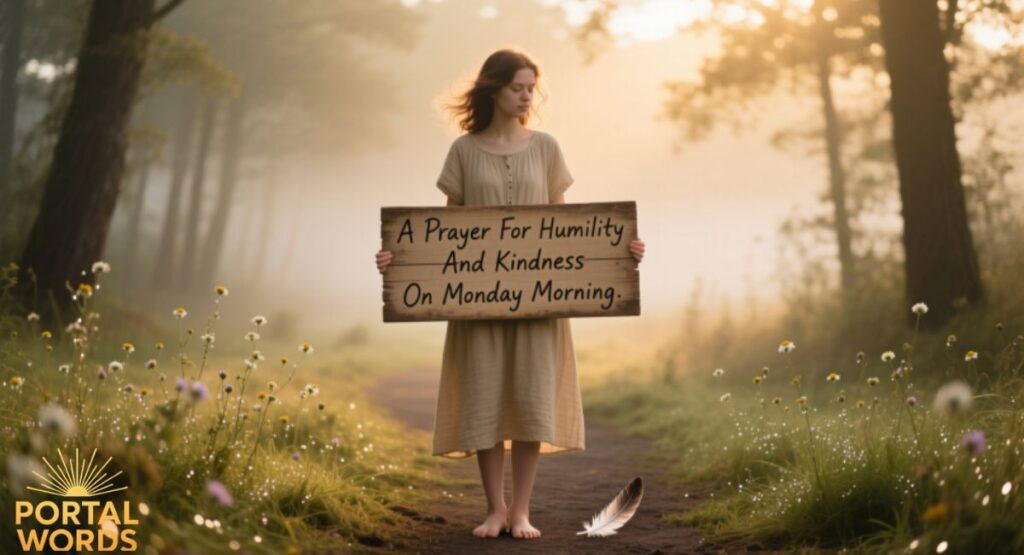 A Prayer For Humility And Kindness On Monday Morning