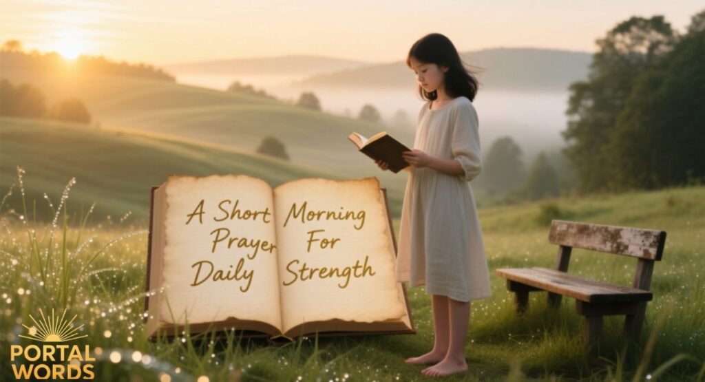 A Short Morning Prayer For Daily Strength