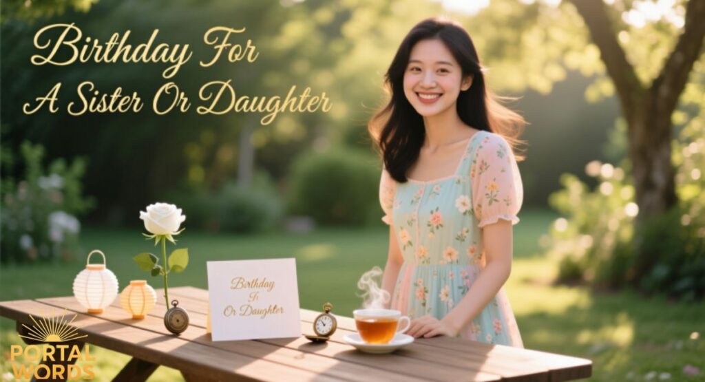 Birthday For A Sister Or Daughter