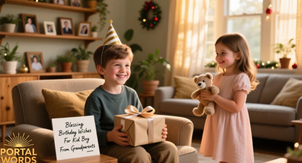 Blessing Birthday Wishes For Kid Boy From Grandparents