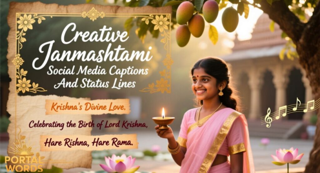 Creative Janmashtami Social Media Captions And Status Lines
