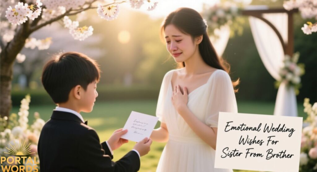 Emotional Wedding Wishes For Sister From Brother