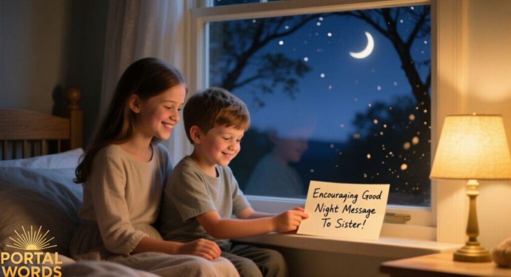 Encouraging Good Night Message To Sister
