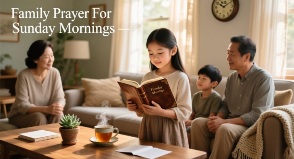 Family Prayer For Sunday Mornings