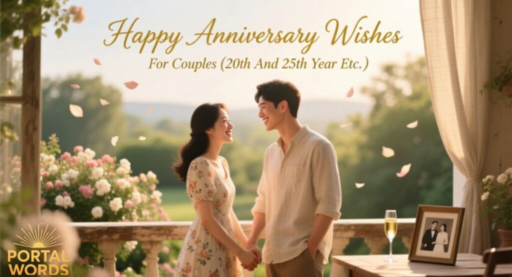Happy Anniversary Wishes For Couples (20th And 25th Year Etc.)