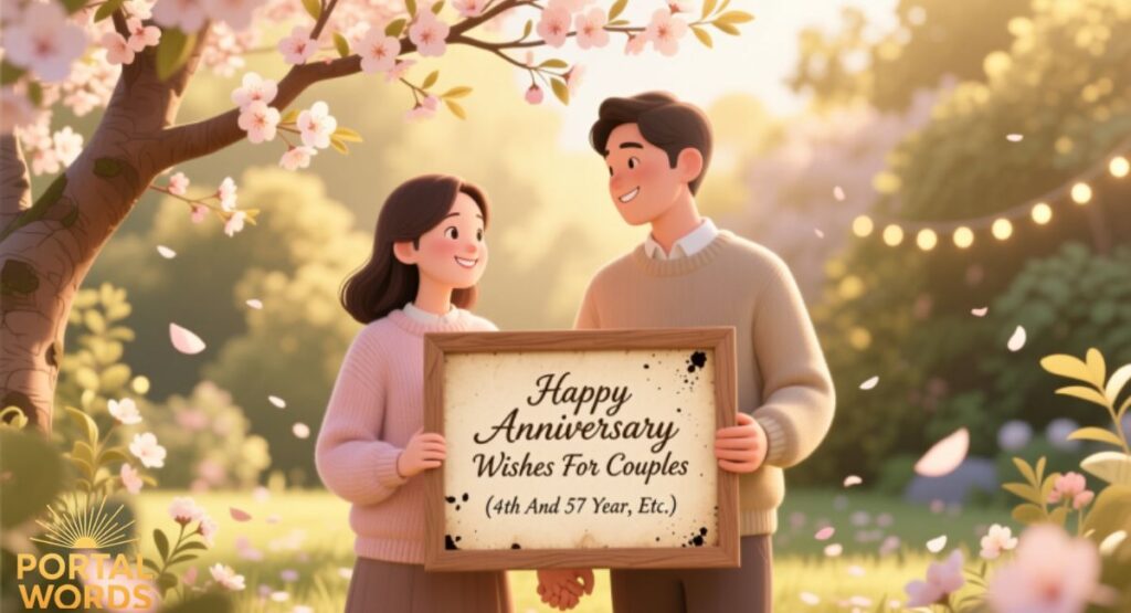 Happy Anniversary Wishes For Couples (4th And 5th Year, Etc.)