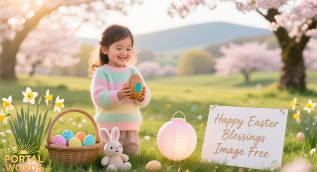 Happy Easter Blessings Image Free