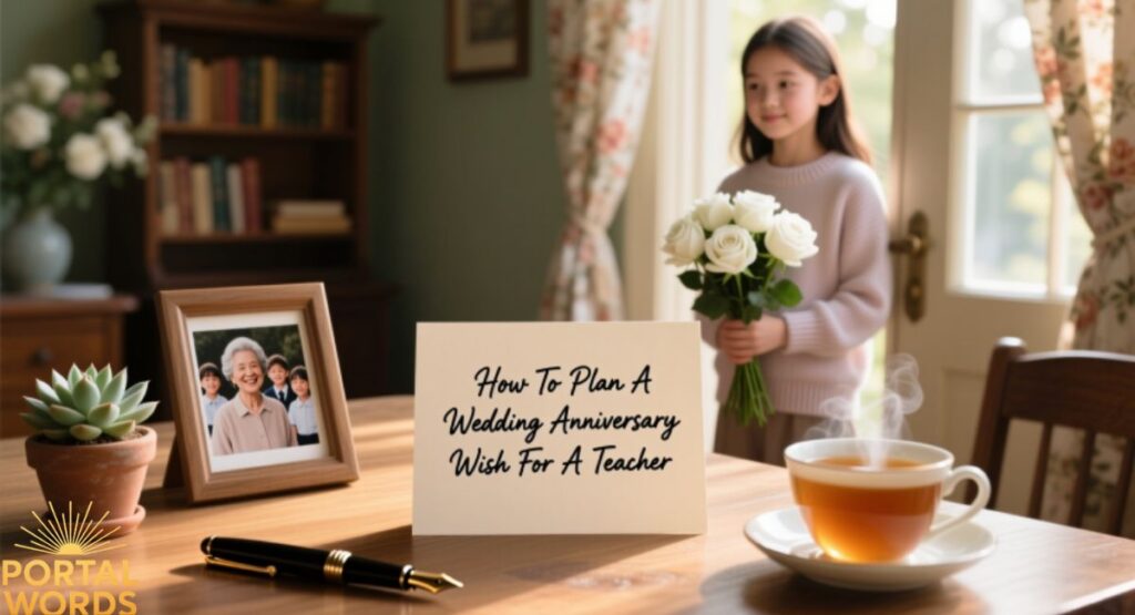 How To Plan A Wedding Anniversary Wish For A Teacher