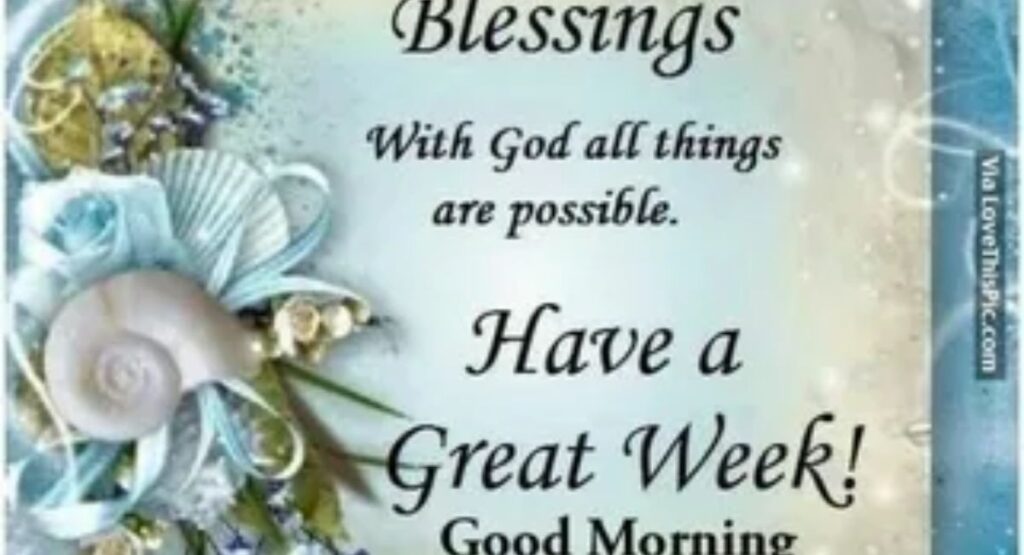 New Week Blessings Images
