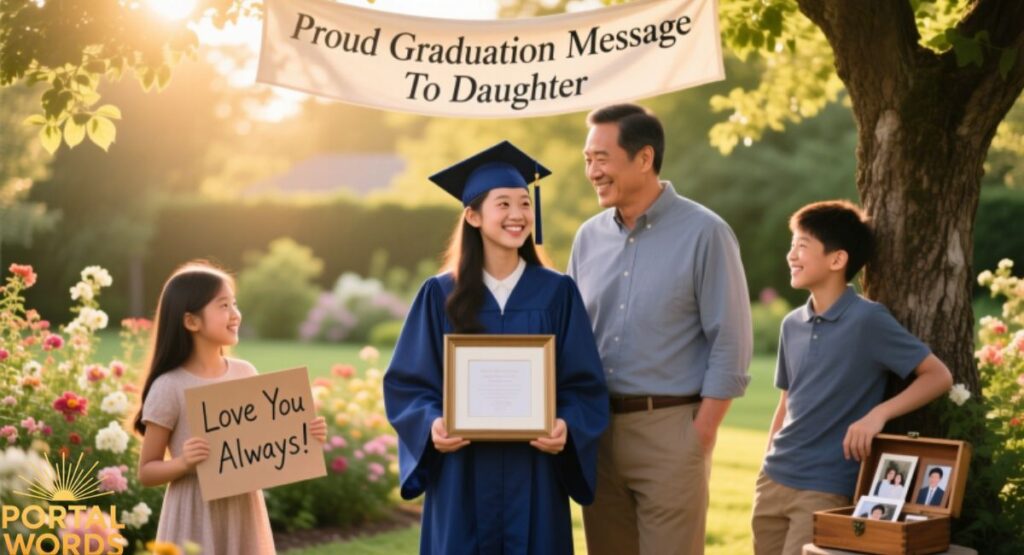 Proud Graduation Message To Daughter