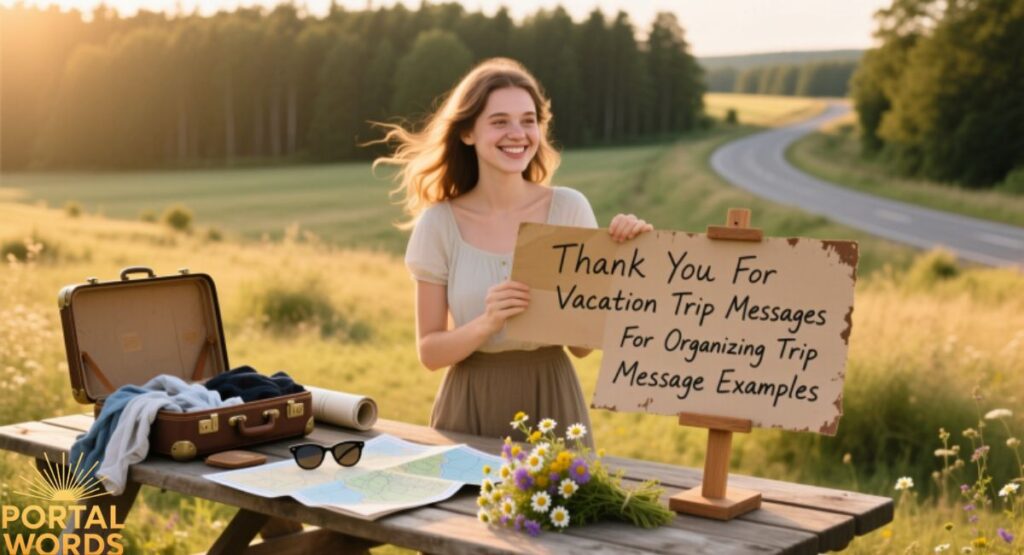 Thank You For Vacation Trip Messages For Organizing Trip Message Examples