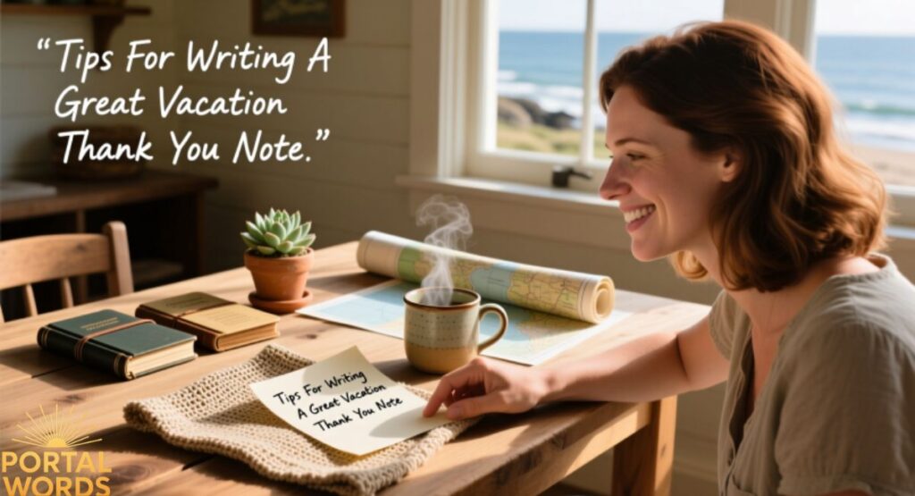 Tips For Writing A Great Vacation Thank You Note