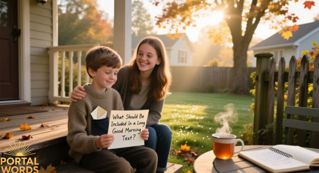 What Should Be Included In A Long Good Morning Text?