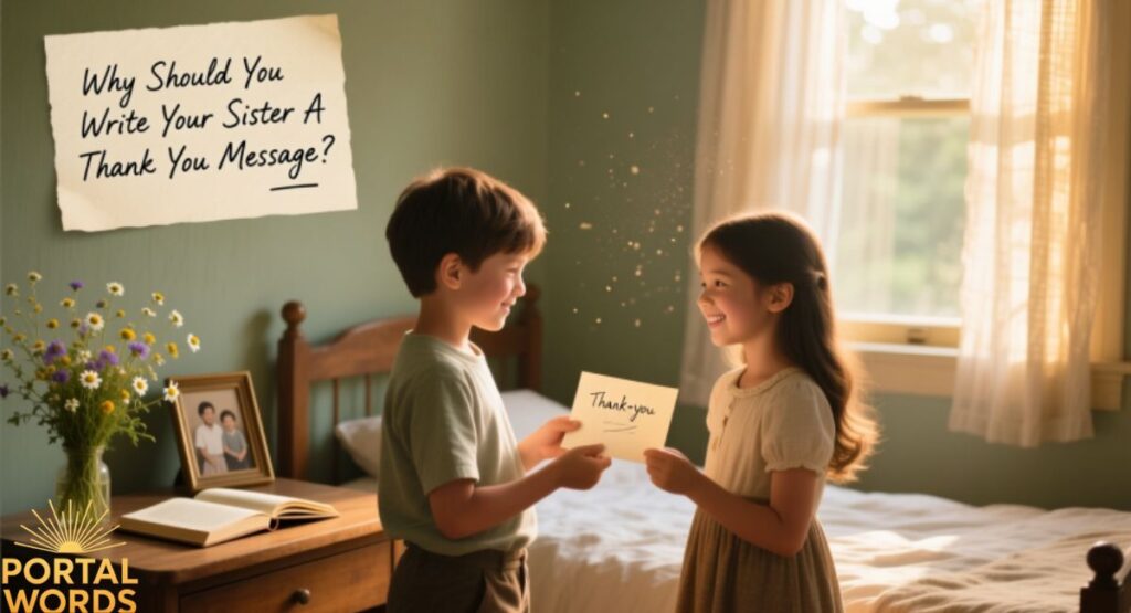 Why Should You Write Your Sister A Thank You Message?
