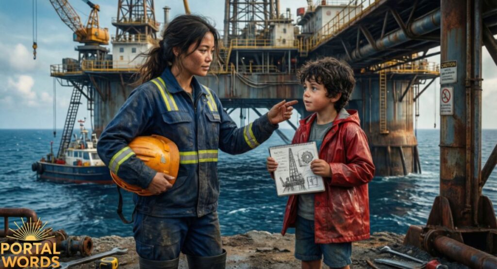 Oil Rig Characters and Workplace Sketches